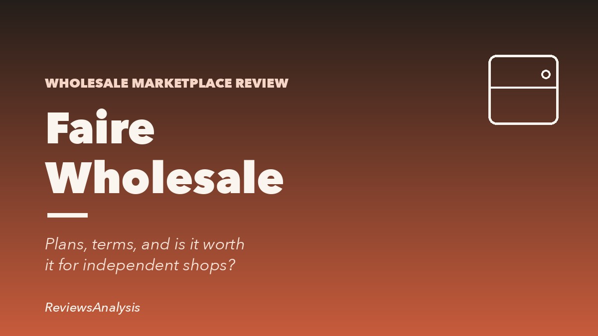 Faire Wholesale review 2026 cover