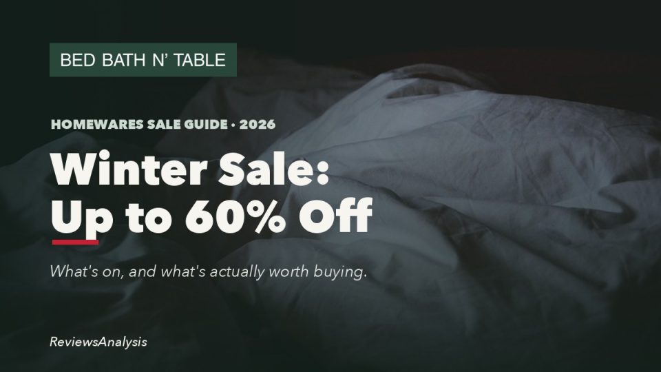 Bed Bath N' Table winter sale guide 2026 cover with brand logo