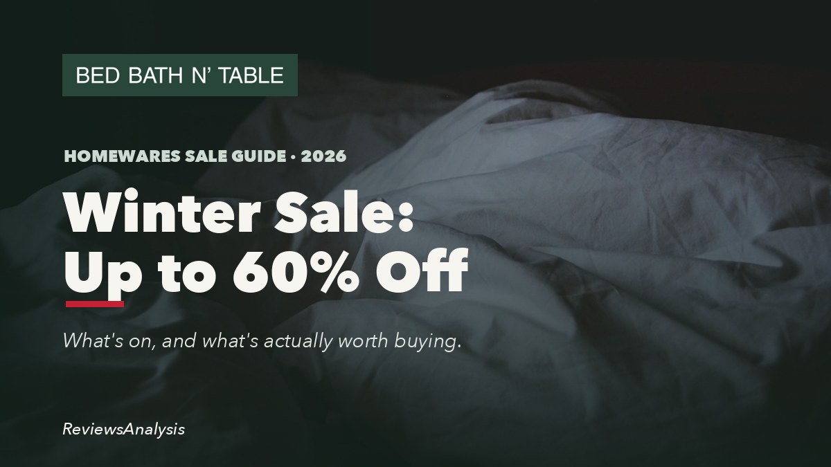 Bed Bath N' Table winter sale guide 2026 cover with brand logo