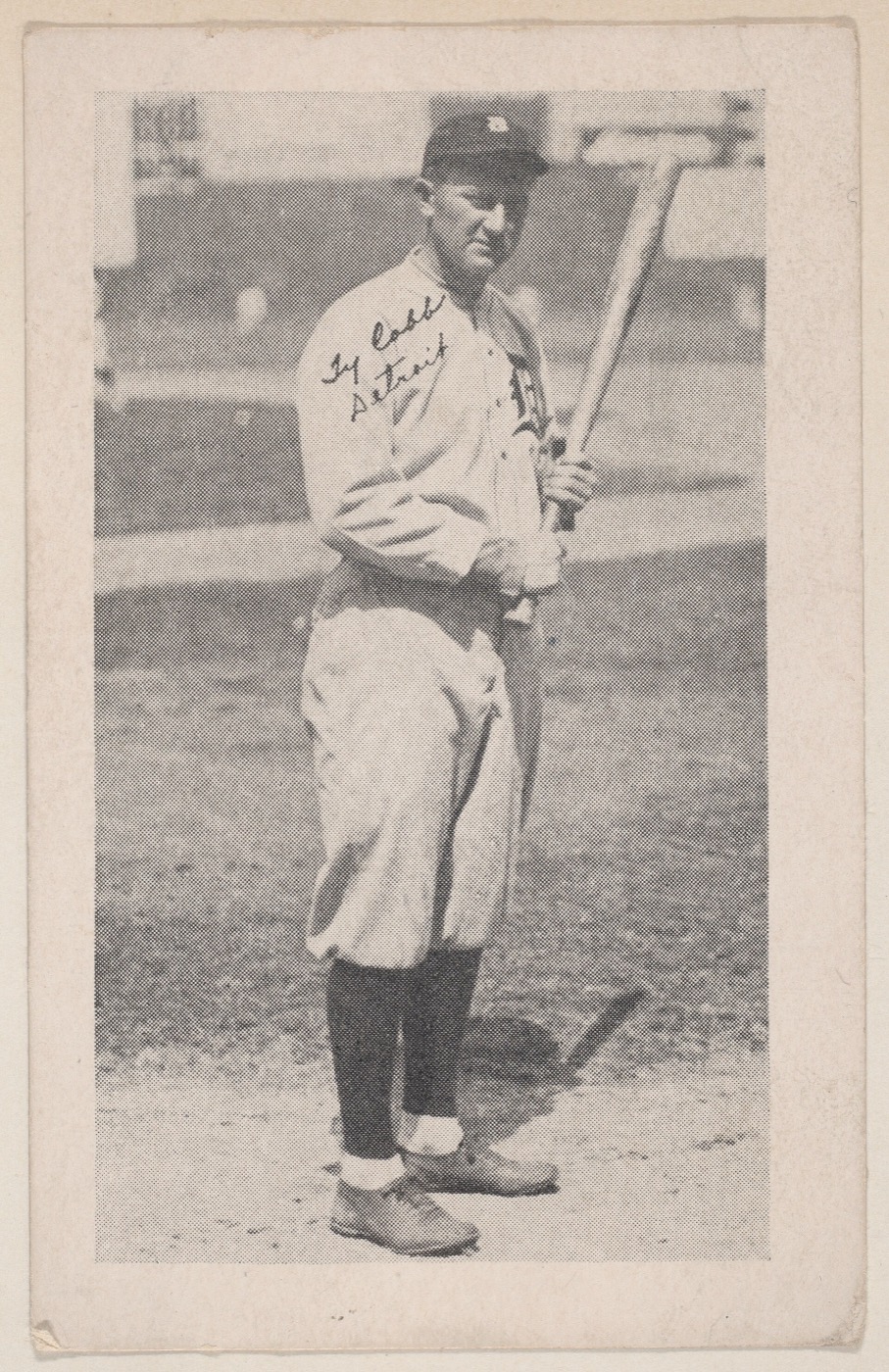 Vintage Ty Cobb baseball strip card, the kind of collectible graded and auctioned on Whatnot