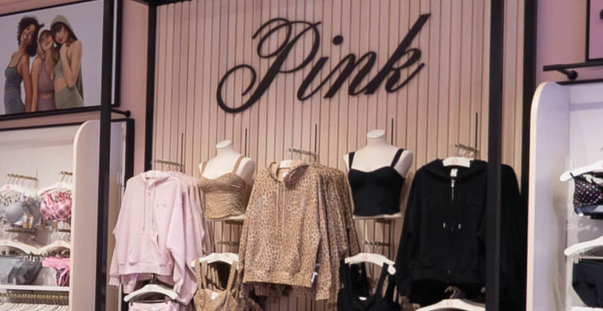 The PINK section inside a Victoria's Secret UK store
